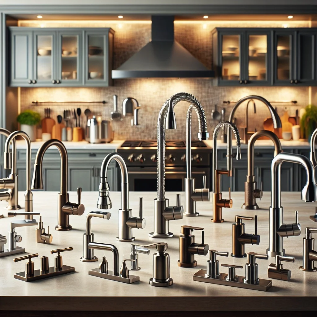 the range of models in wewe kitchen faucet line