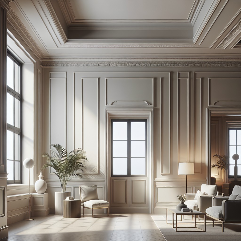 — window trim in harmony with crown moulding