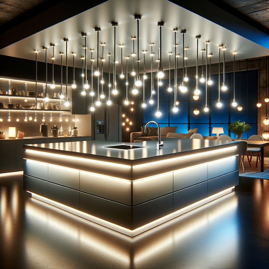 amazons led kitchen island lighting options
