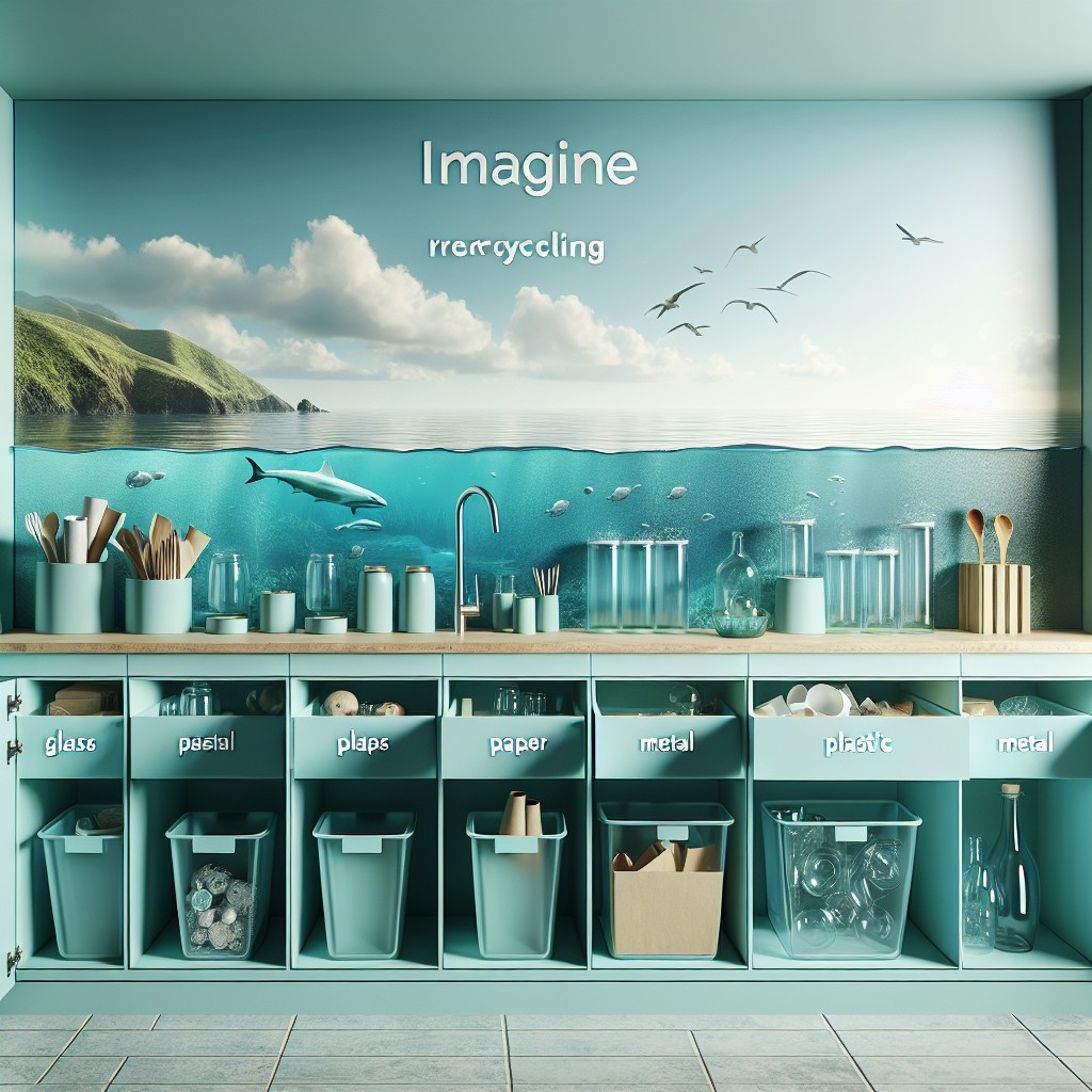 aqua themed ocean plastic recycling center