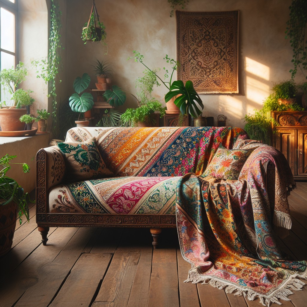bohemian style couch covers