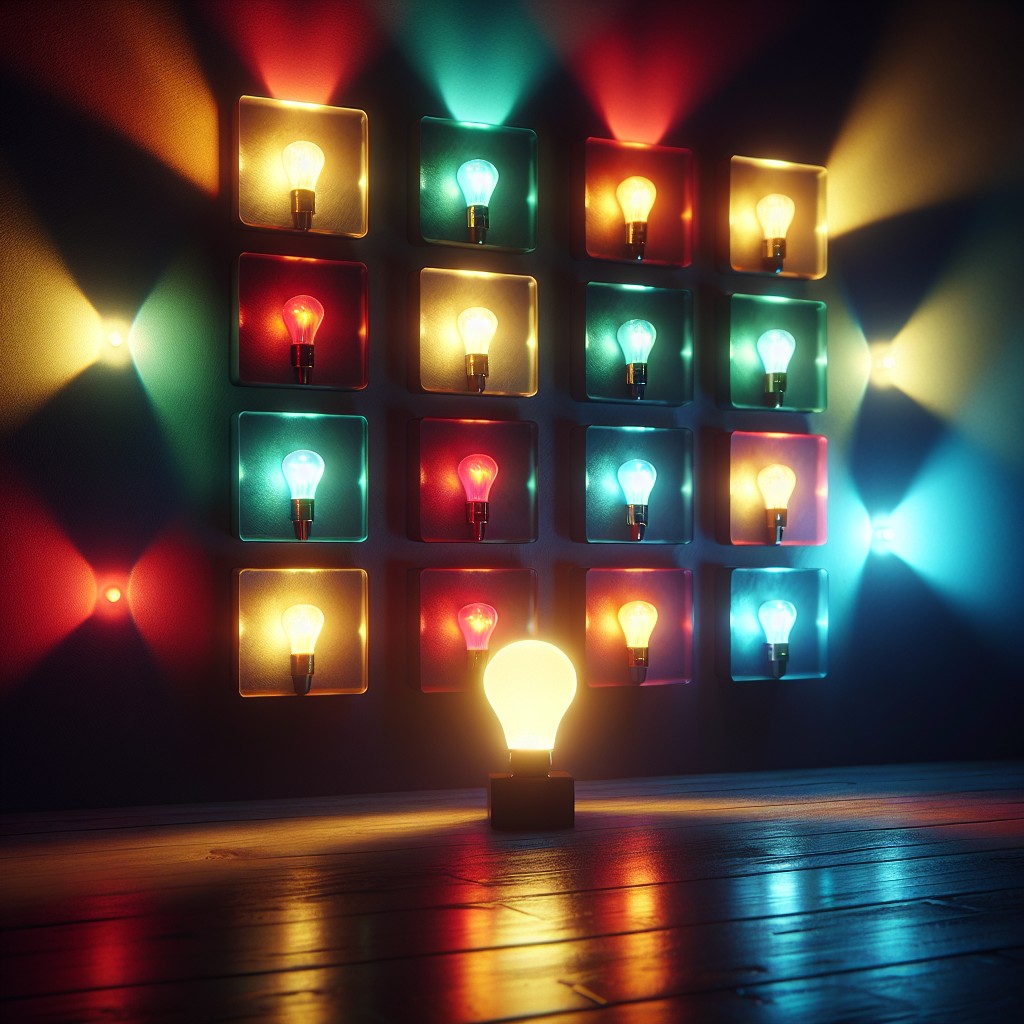 color changing square night light bulbs