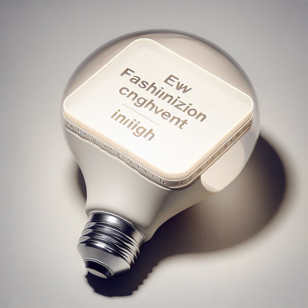 customizable square bulbs with slogan prints
