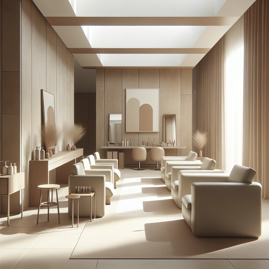 incorporating beige in a modern scandinavian style salon