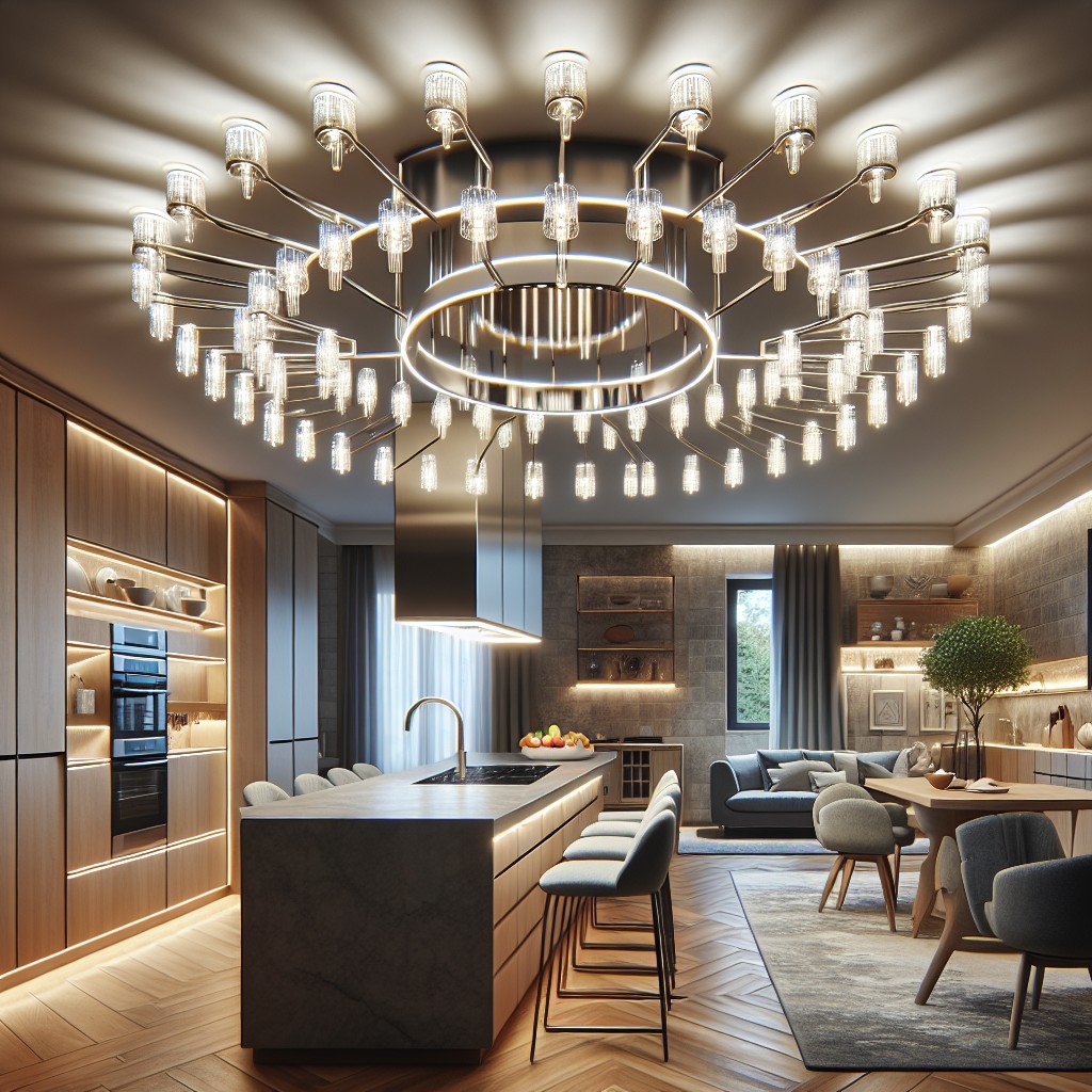 led kitchen chandeliers amazons sparkling ideas
