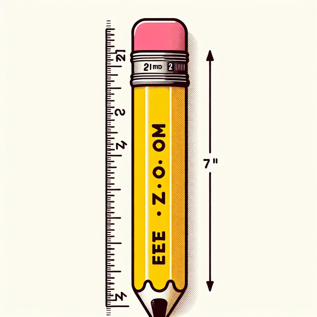 length of a standard pencil