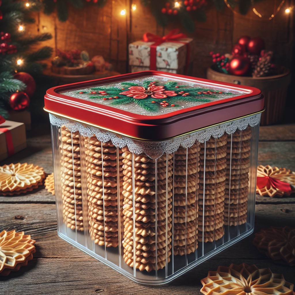 pizzelle storage for gifting purposes