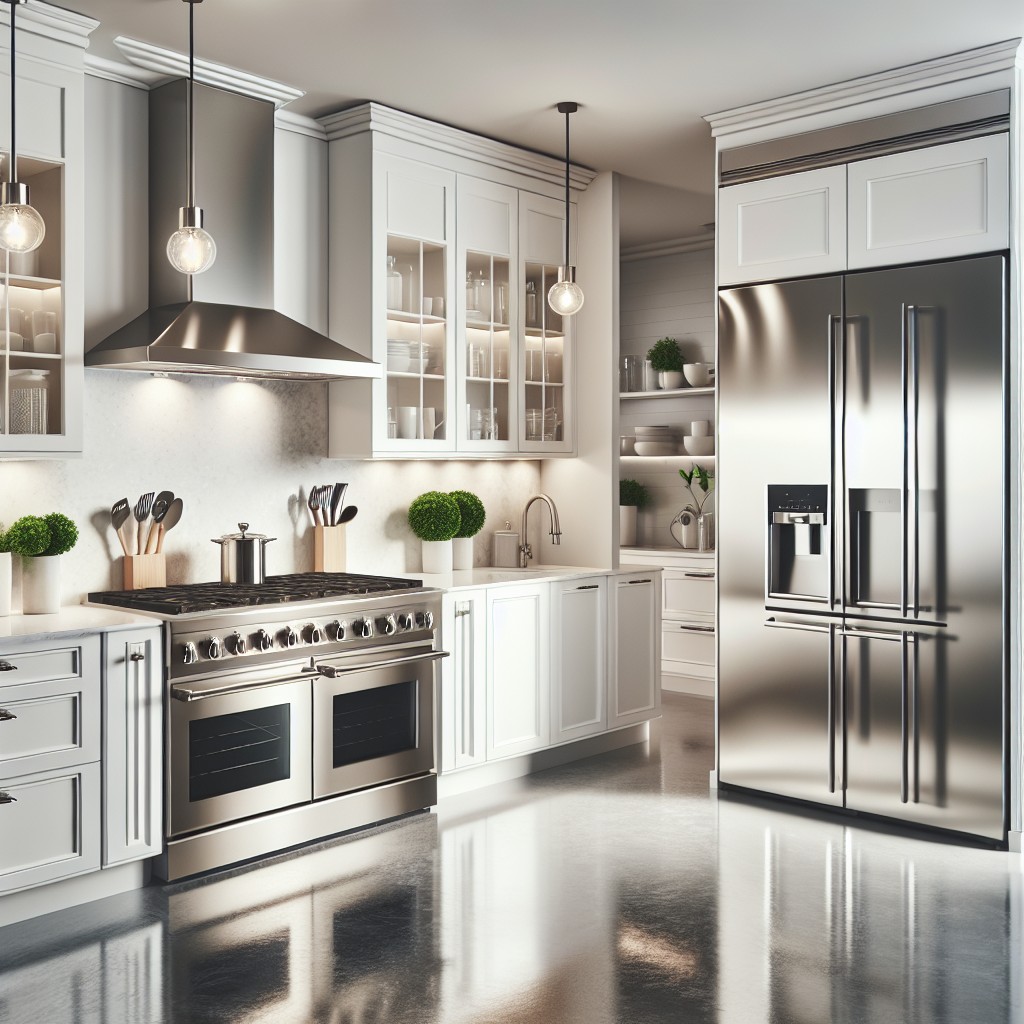 pros and cons of white cabinets with stainless steel appliances