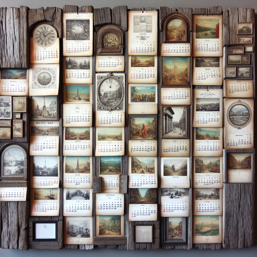 repurpose old calendars as art