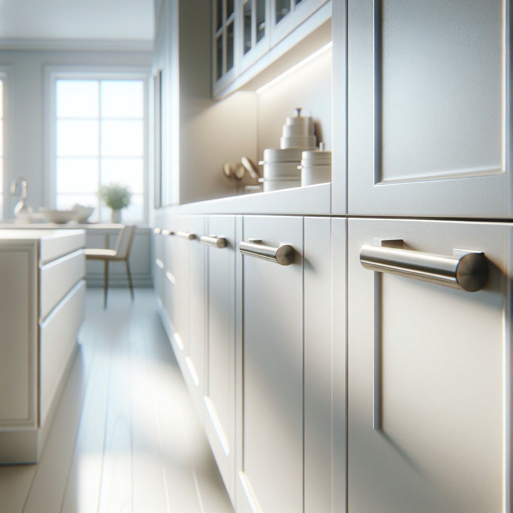 selecting the perfect handle finish for white cabinets