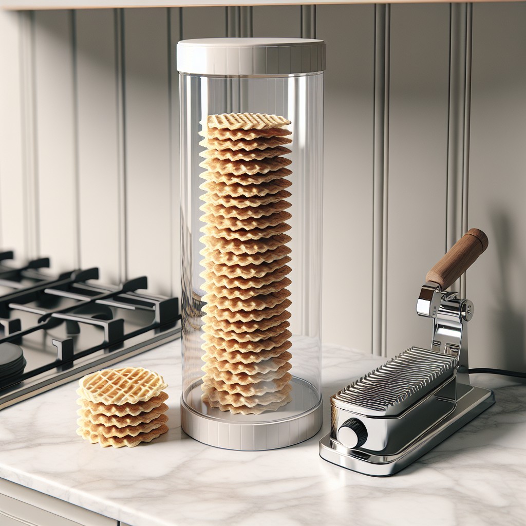 spacesaving ideas for pizzelle storage