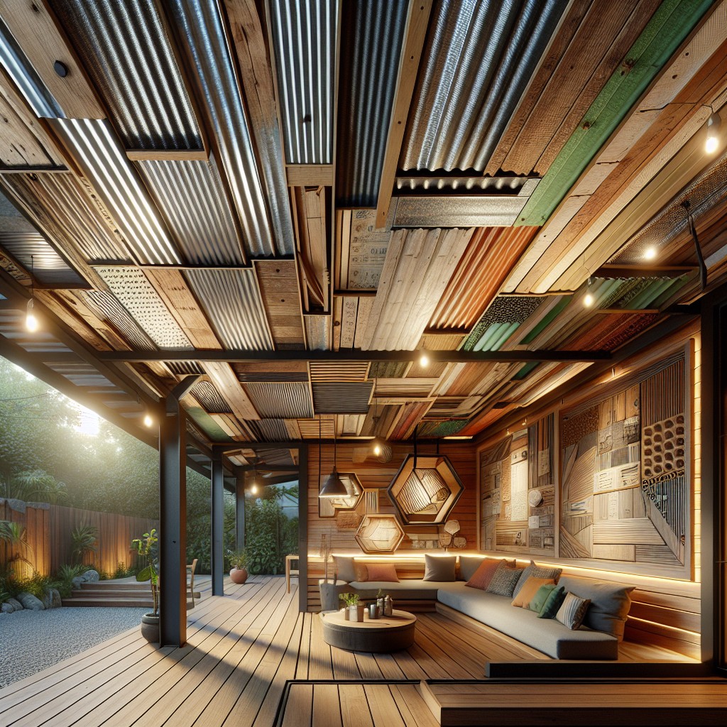 sustainable material choices for under porch roof