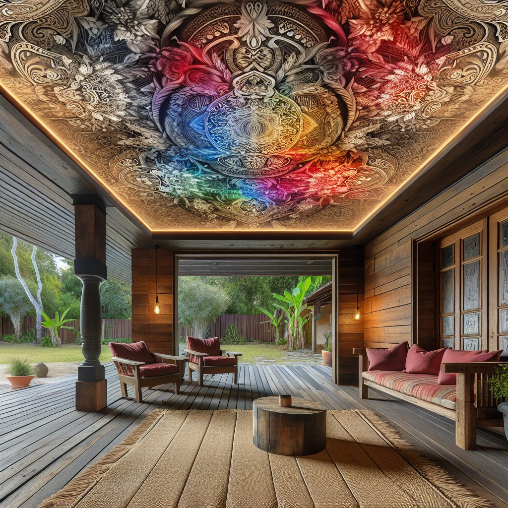 turning your porch ceiling into an art canvas