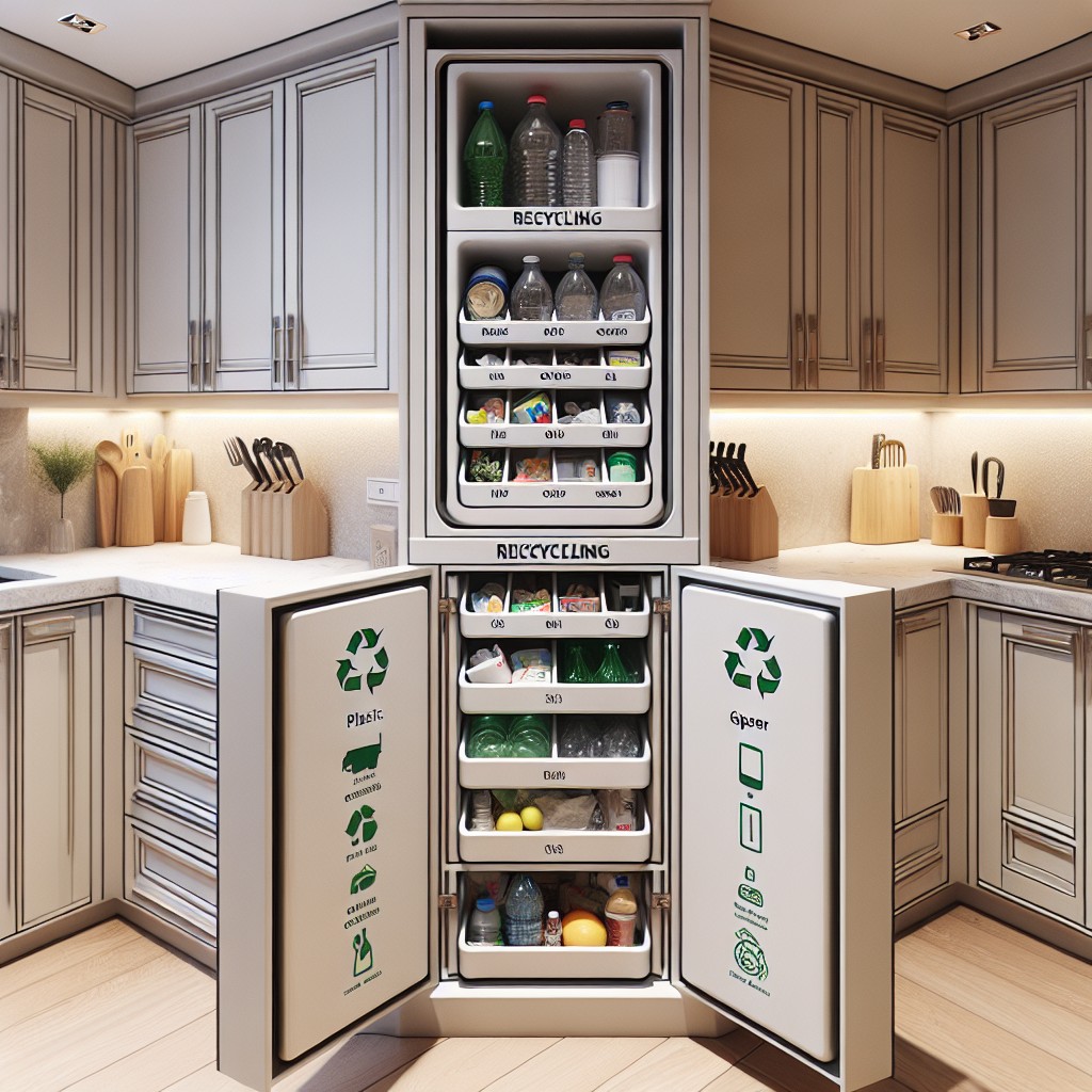 ultra compact recycling center for small kitchens