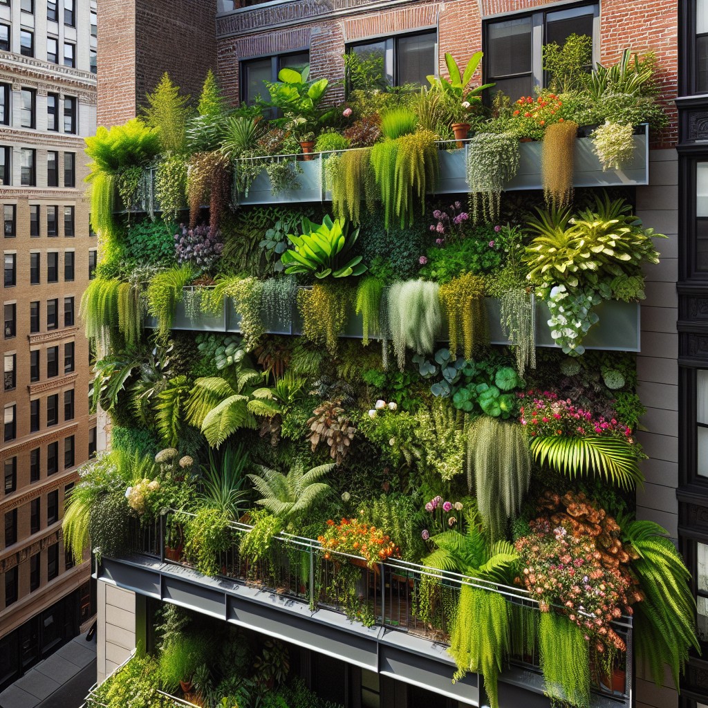 vertical wall gardens as privacy screens