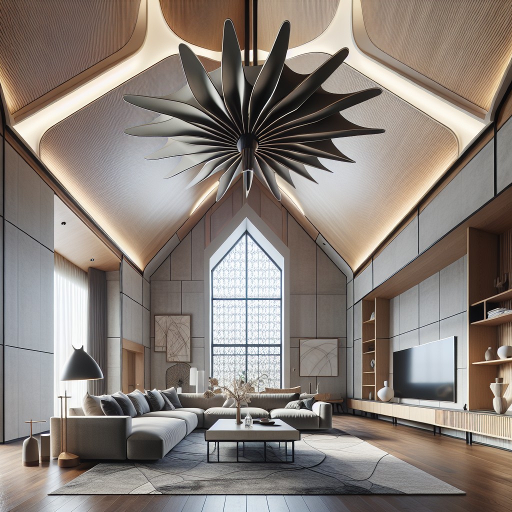 aesthetic considerations for vaulted ceiling fans