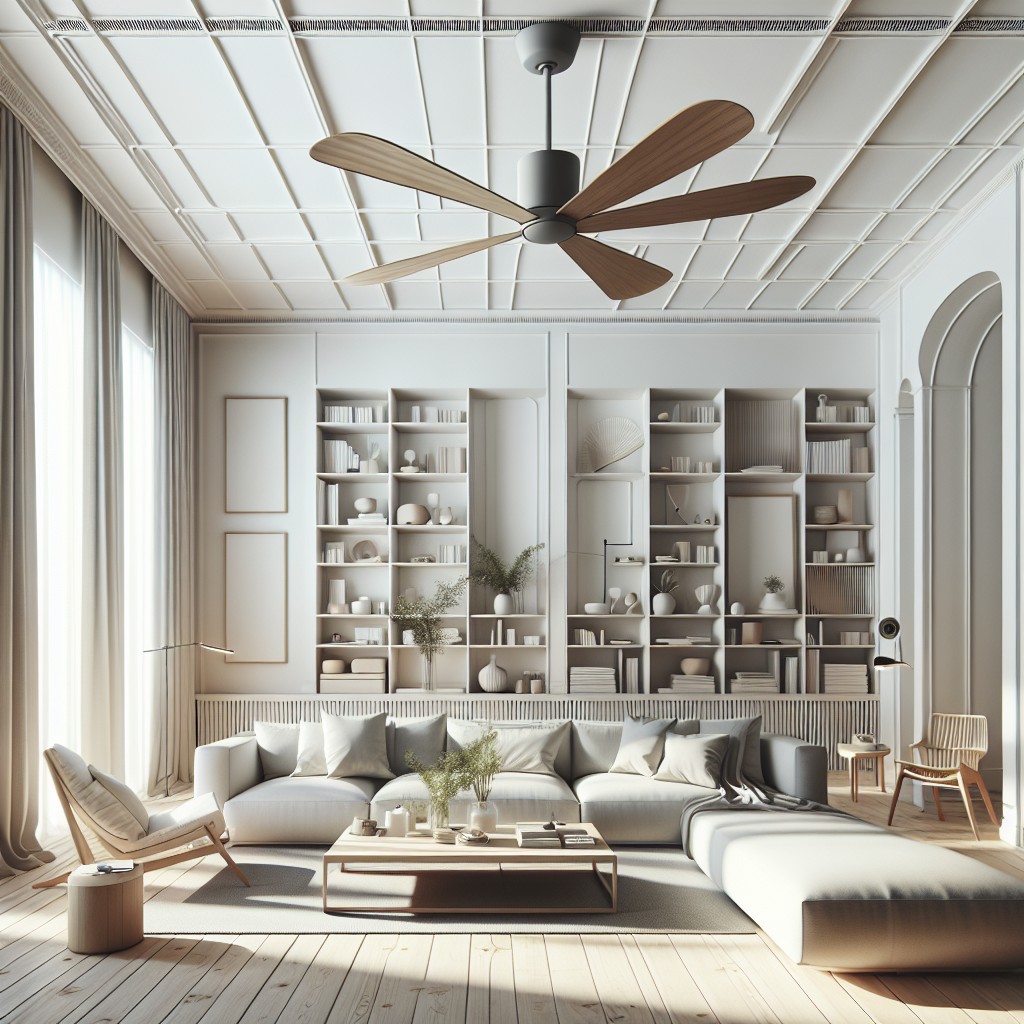 ceiling fans that complement scandinavian decor