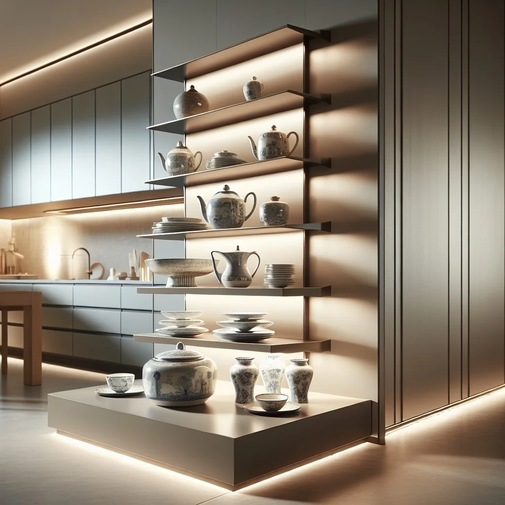 contemporary china display