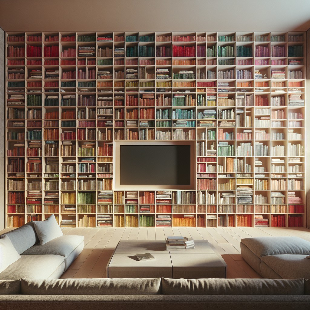 create a seamless wall to wall bookshelf
