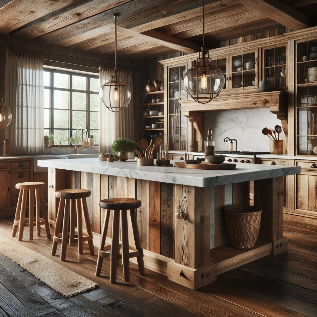 defining farmhouse kitchen island style