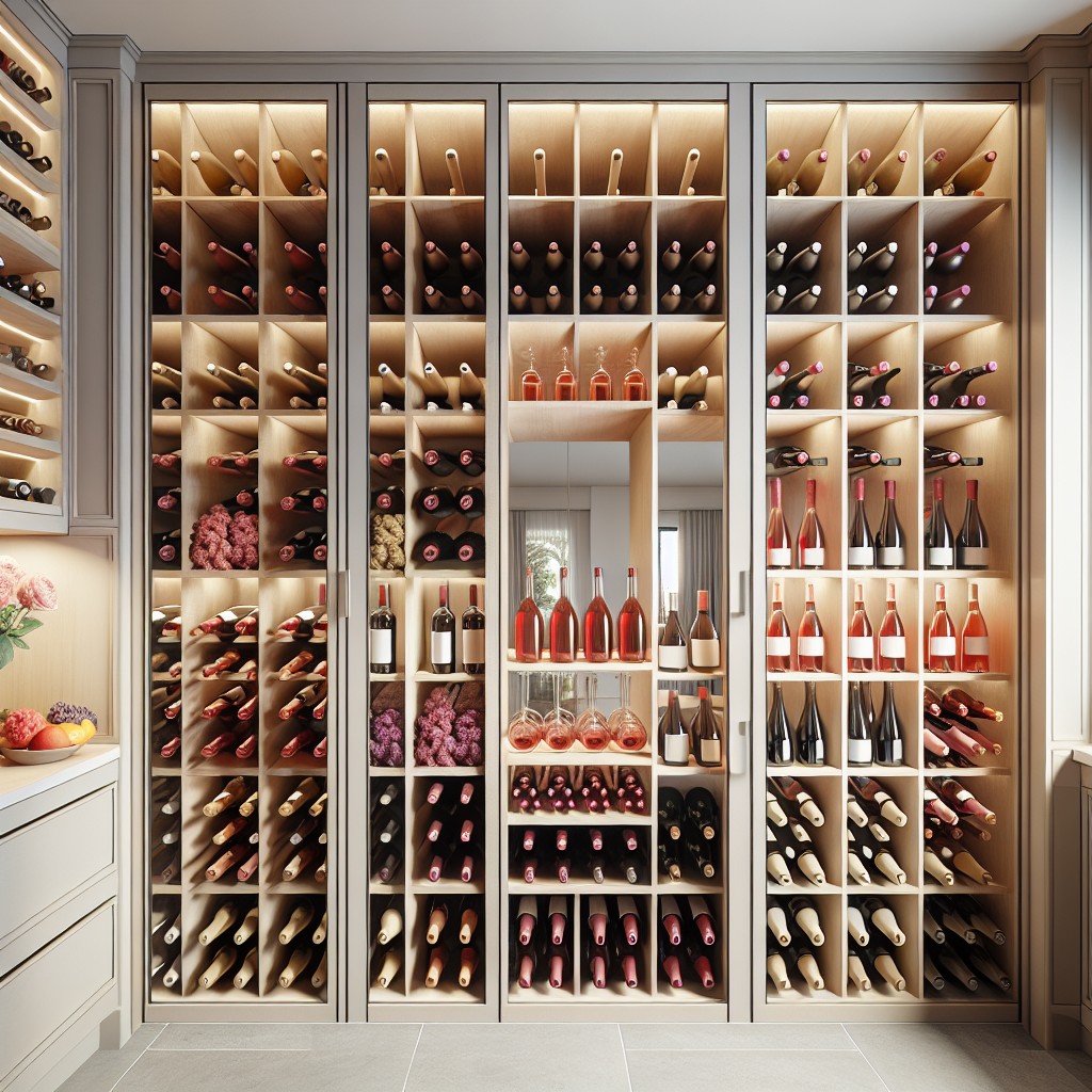 floor to ceiling wine storage
