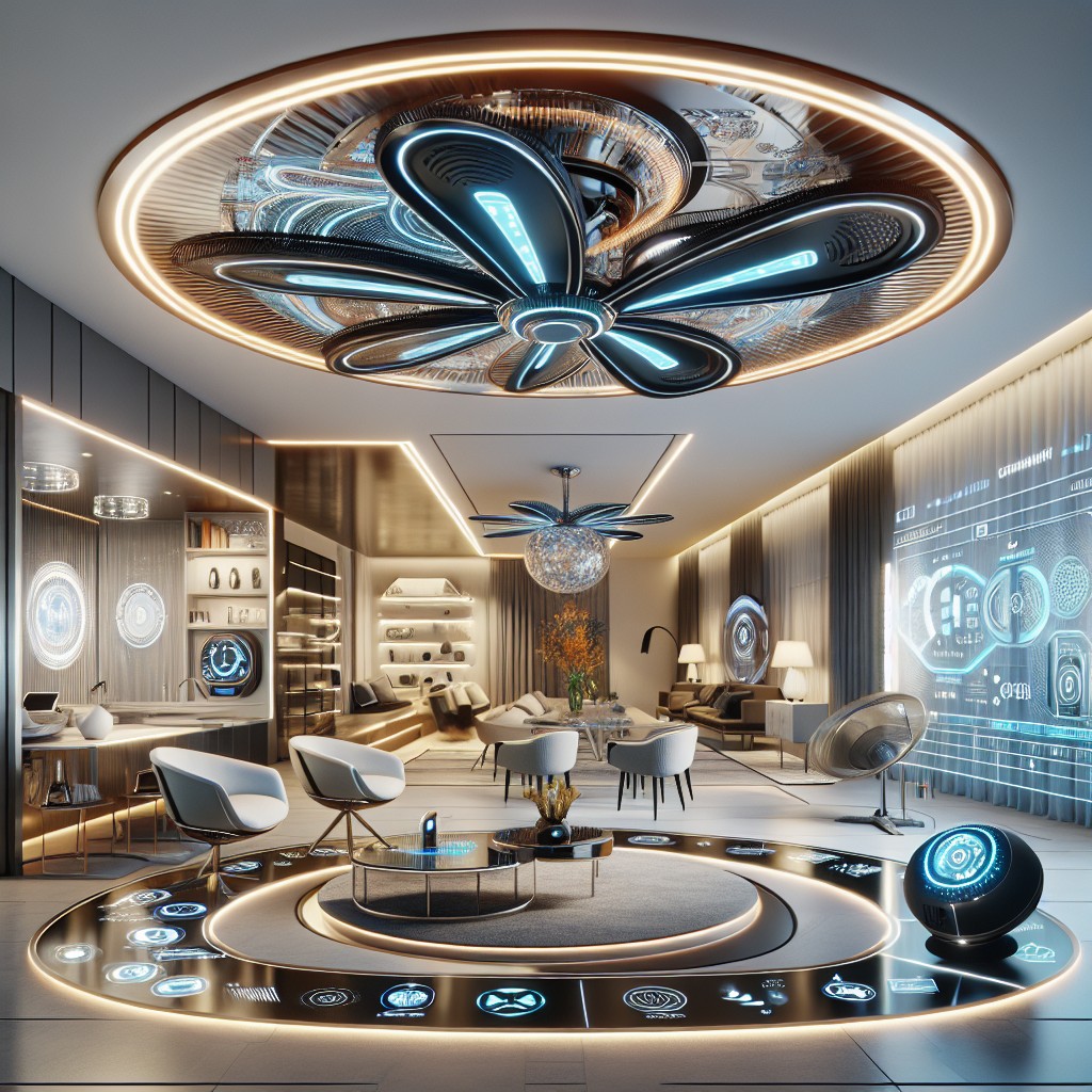 futuristic ceiling fans for smart homes