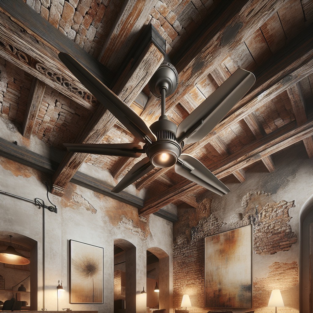 industrial style fans for loft spaces
