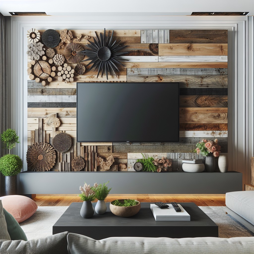 install a reclaimed barn wood accent