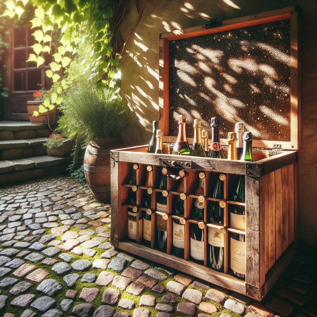 outdoor wine storage units