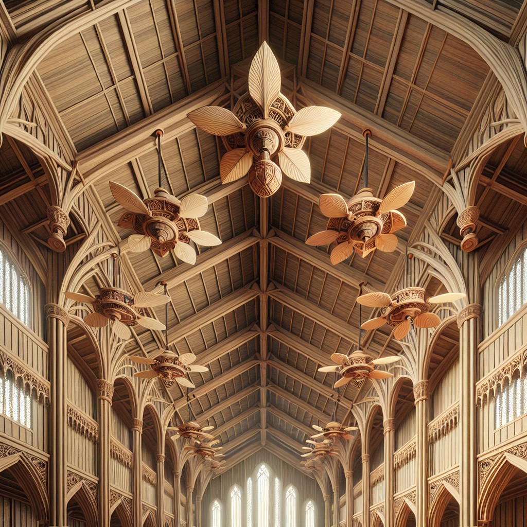 unique fan blade designs for vaulted ceilings