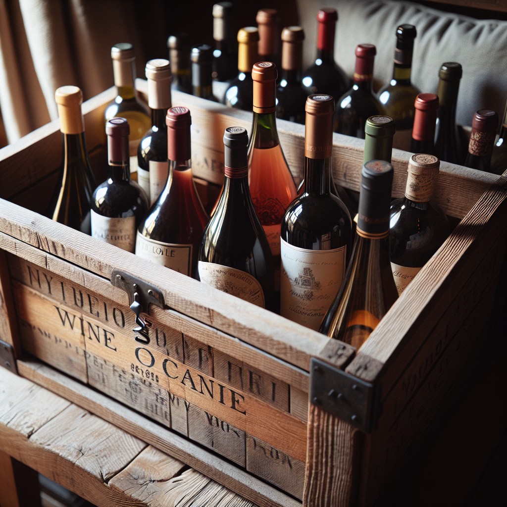 vintage wine crates