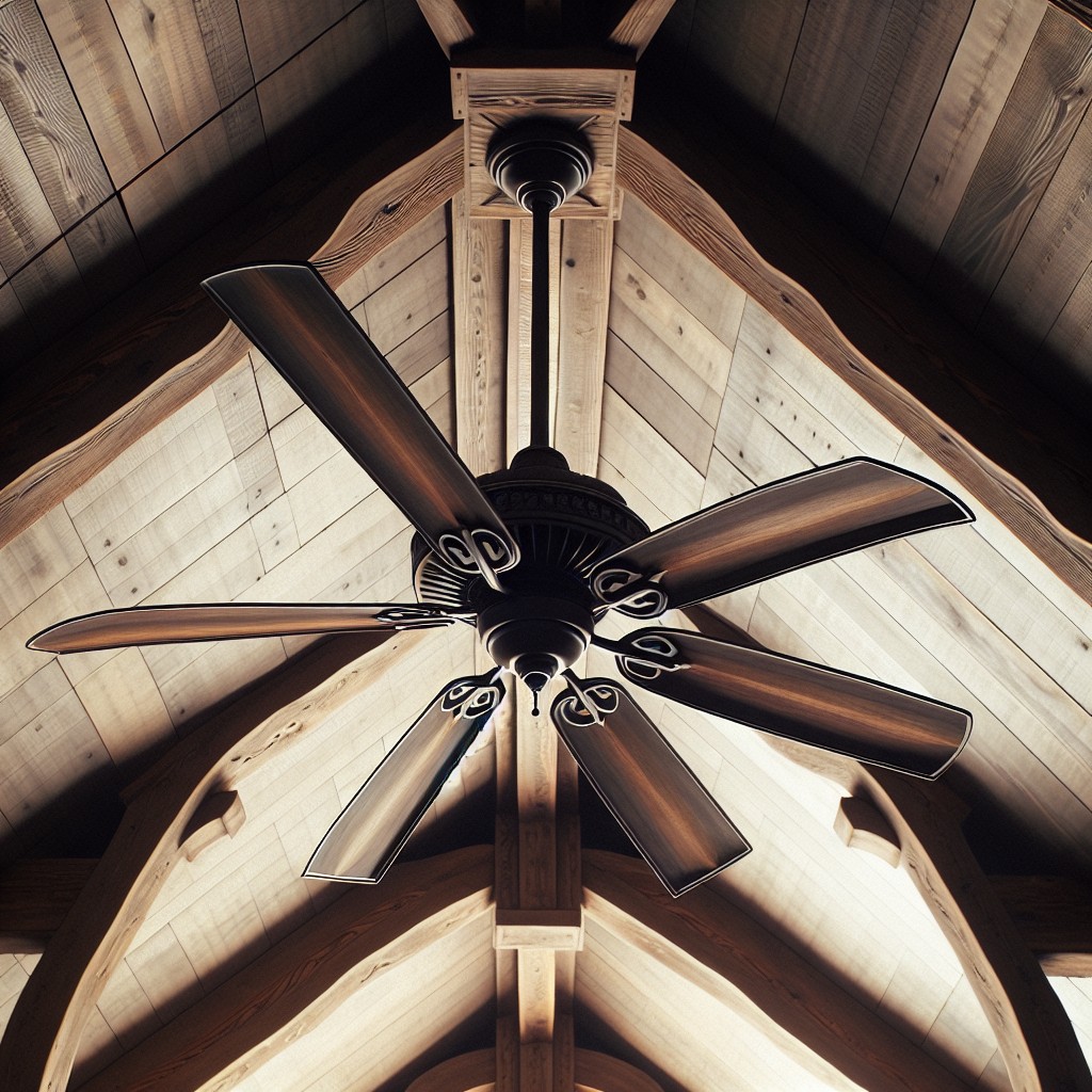 windmill style fans for rustic designs