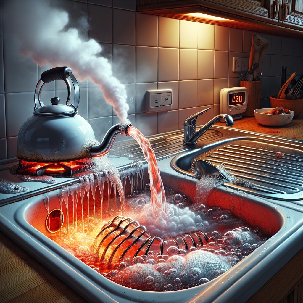 attack with boiling water