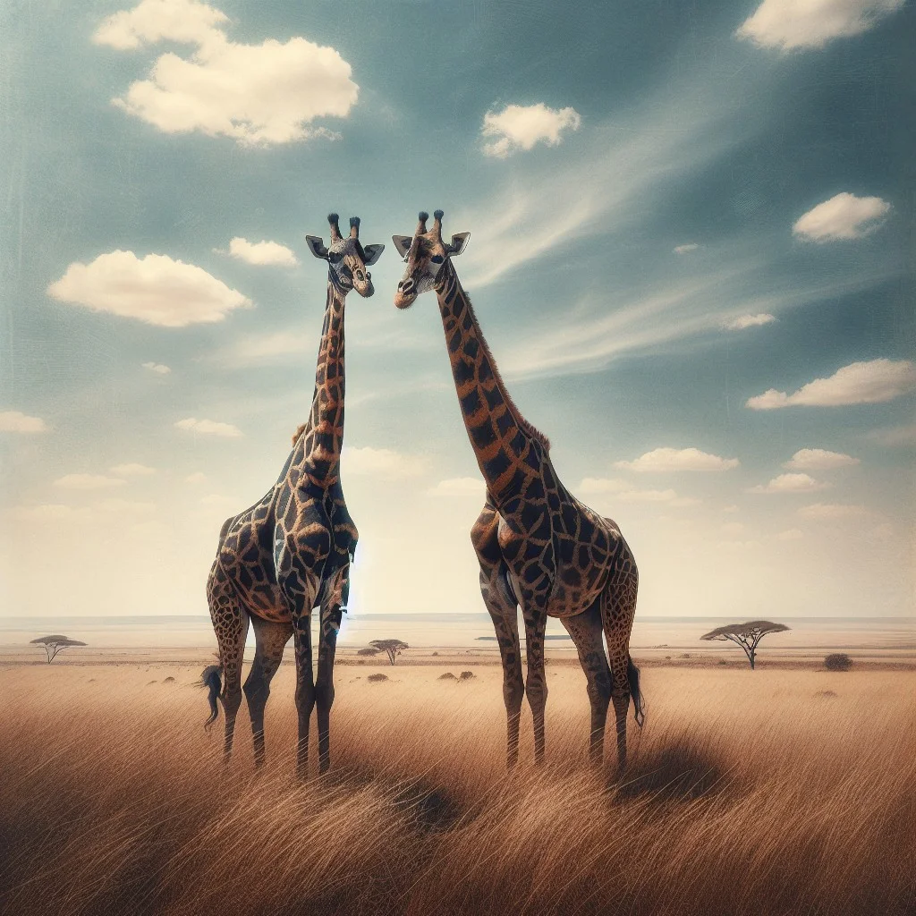 comparison with animals 2 giraffes
