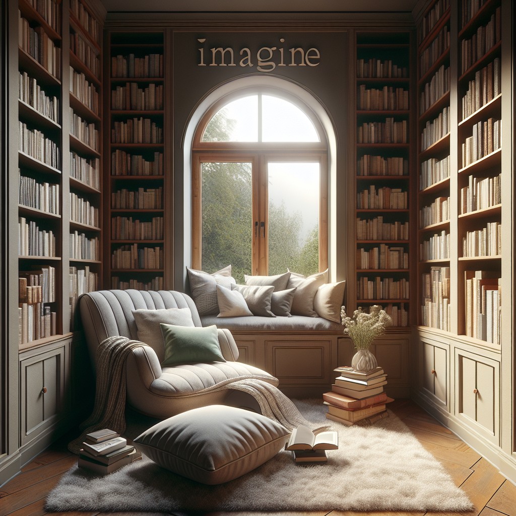 creating a reading nook with integrated window shelf