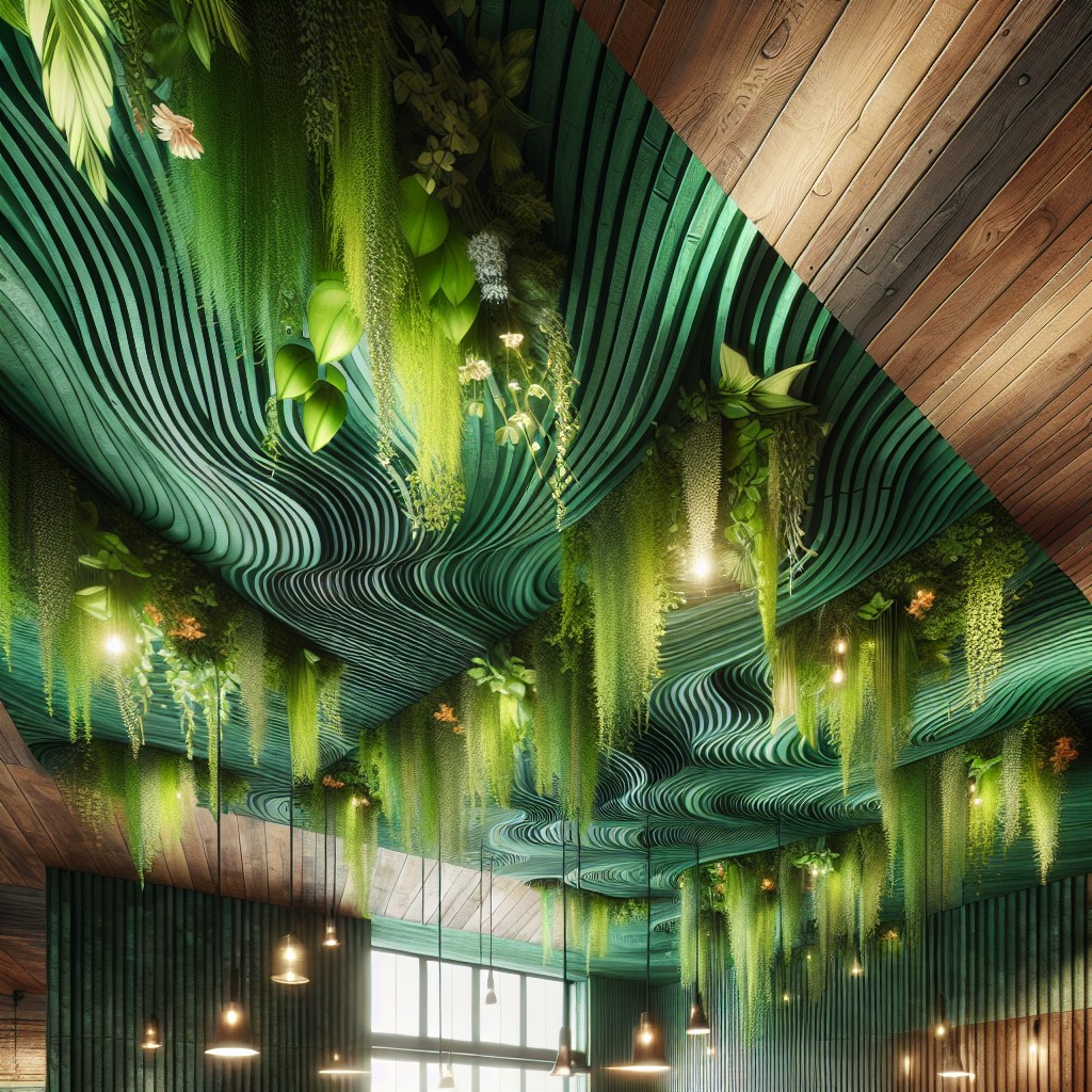 eco friendly green ceiling