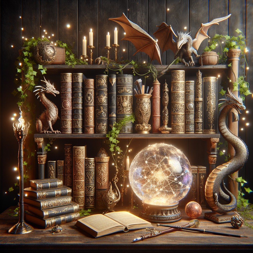 fantasy themed bookshelf zoom backgrounds