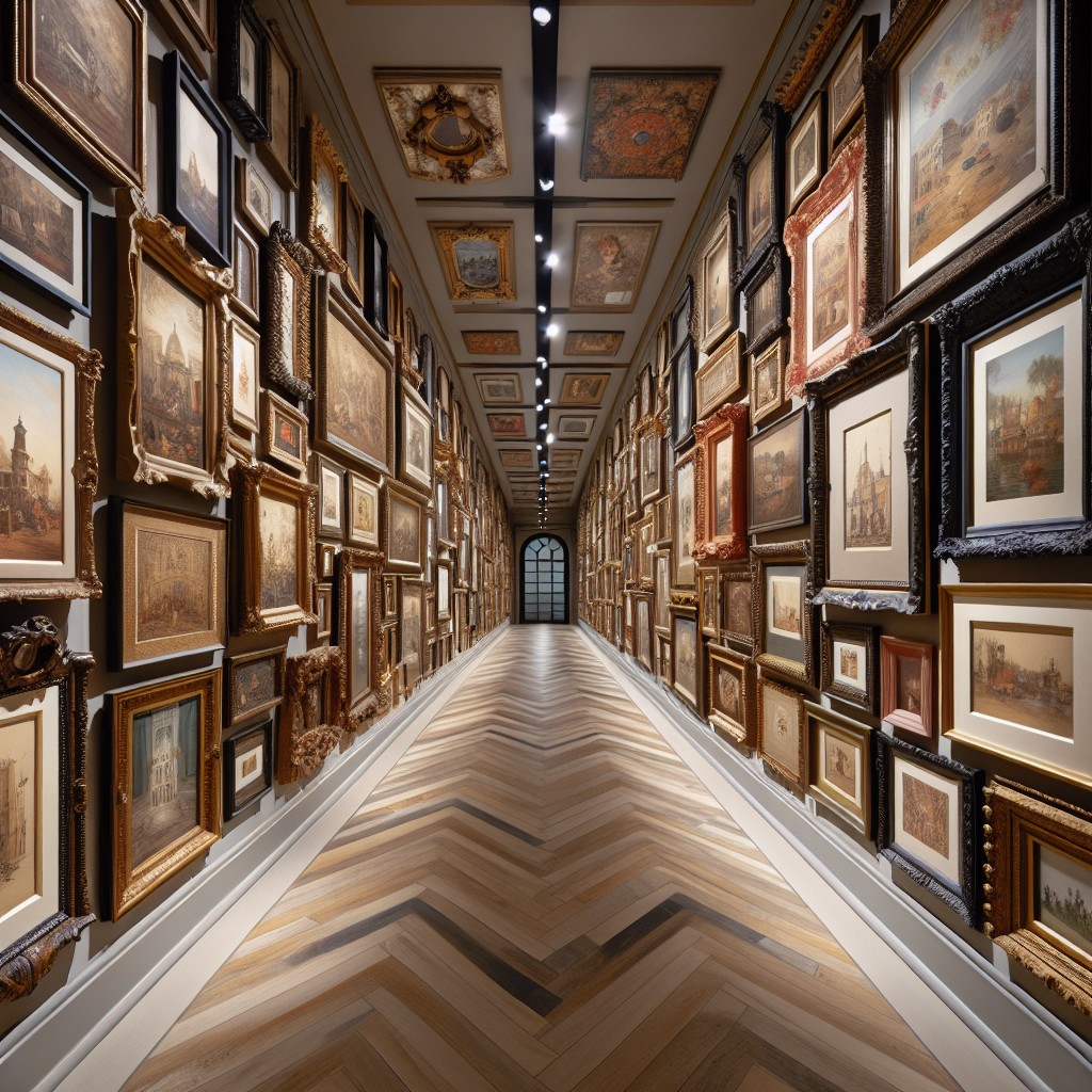 floor to ceiling picture frames