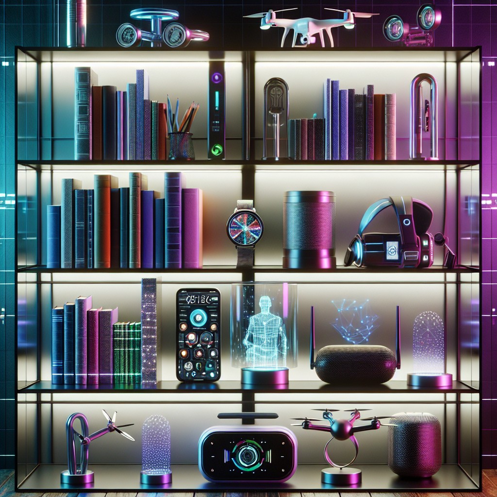 futuristic bookshelf zoom backgrounds