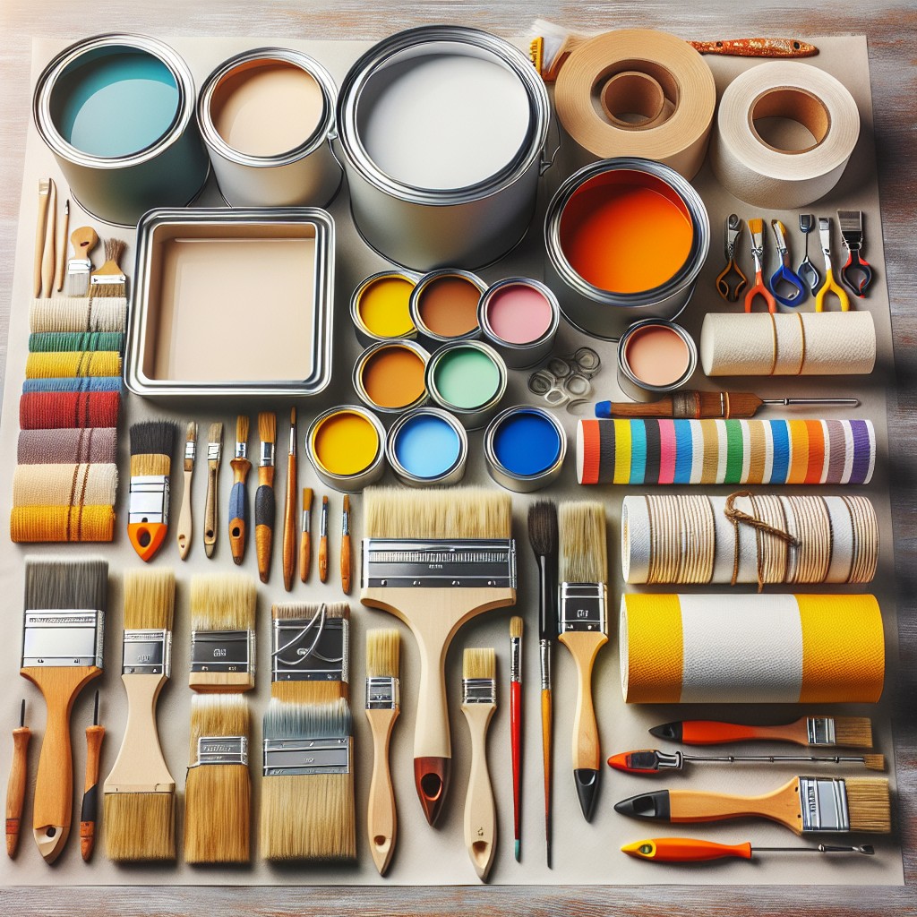 gather painting supplies