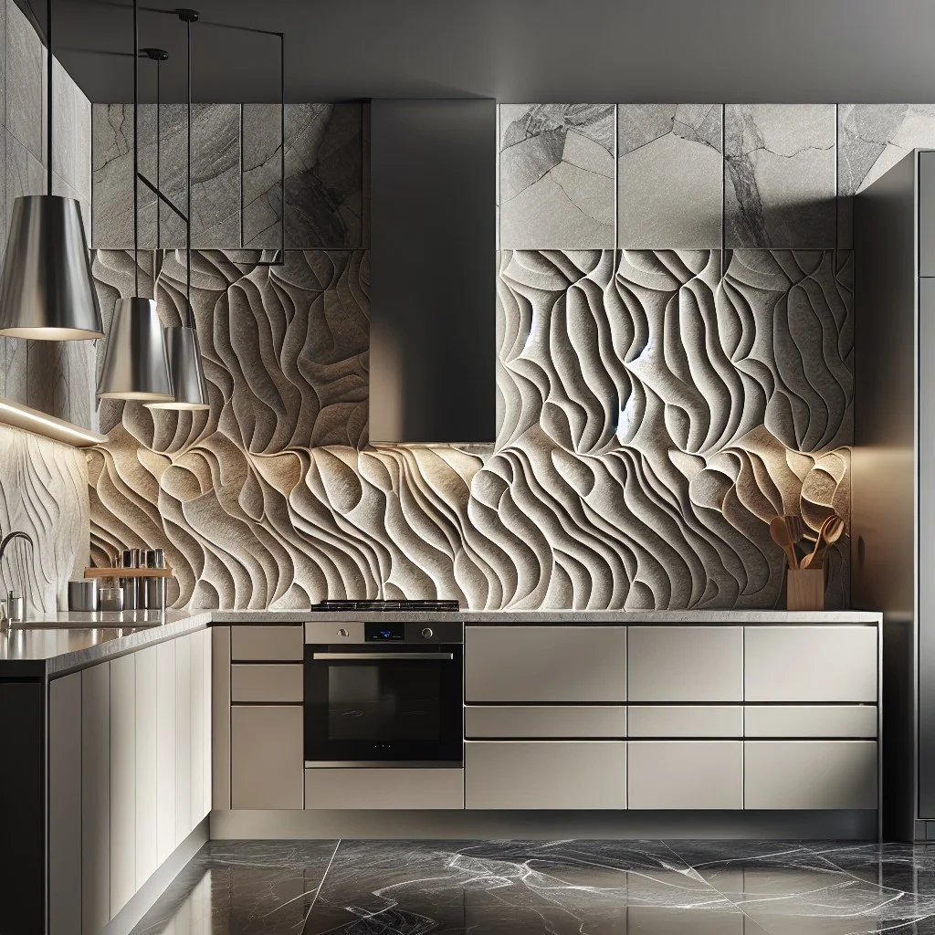 innovative limestone backsplash patterns