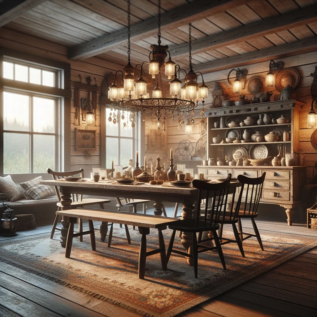 matching chandelier and pendant for farmhouse style