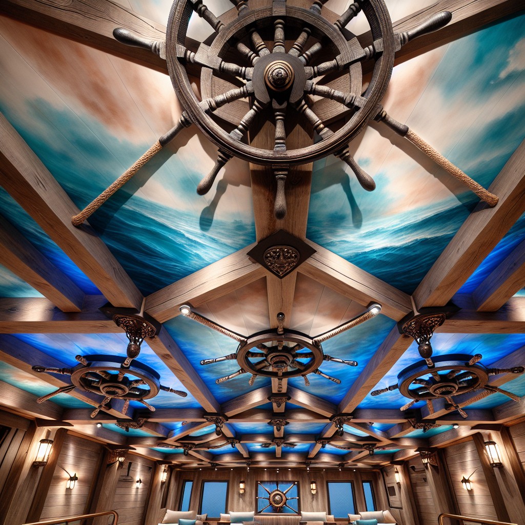 nautical themed boat deck ceiling