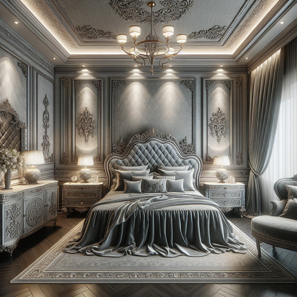 styling the luxurious gray velvet bedroom