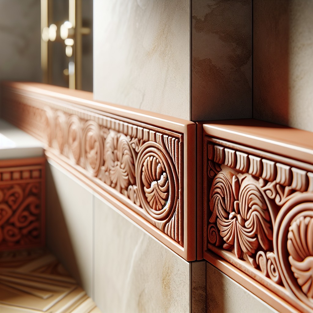 terracotta based tile trim