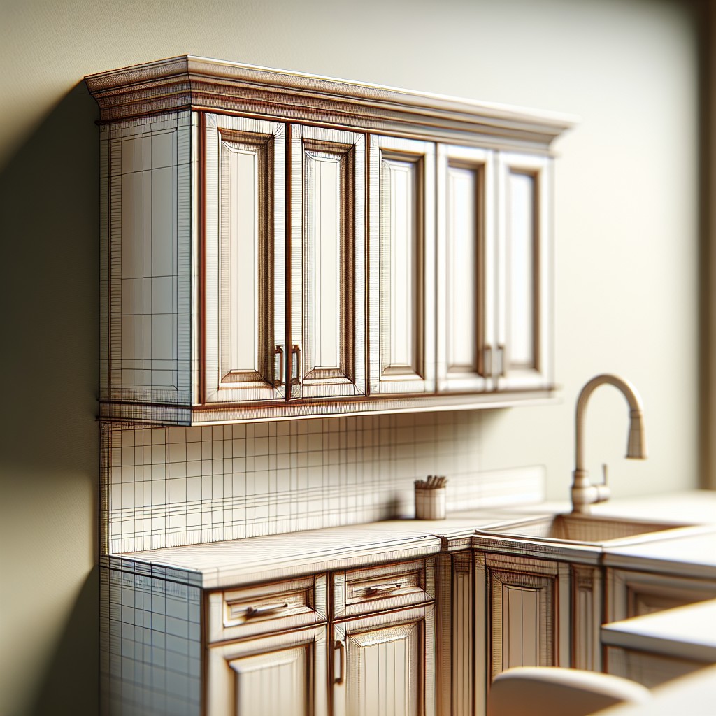 the standard height for upper kitchen cabinets