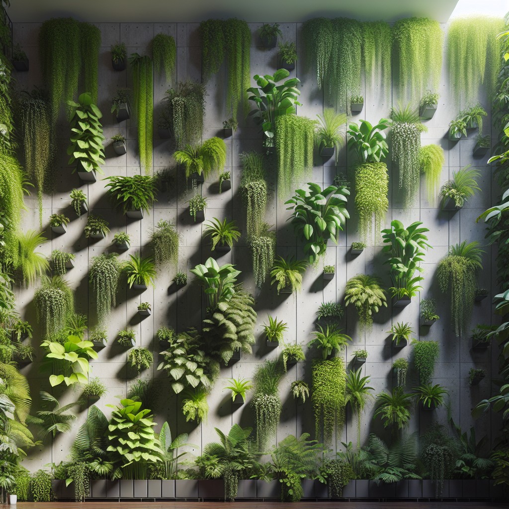 vertical wall garden ideal for tall walls it brings nature indoors