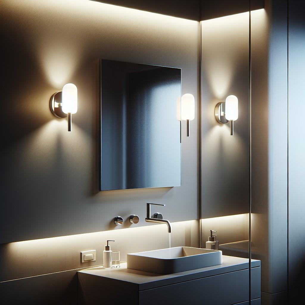 why use wall sconces in a bathroom