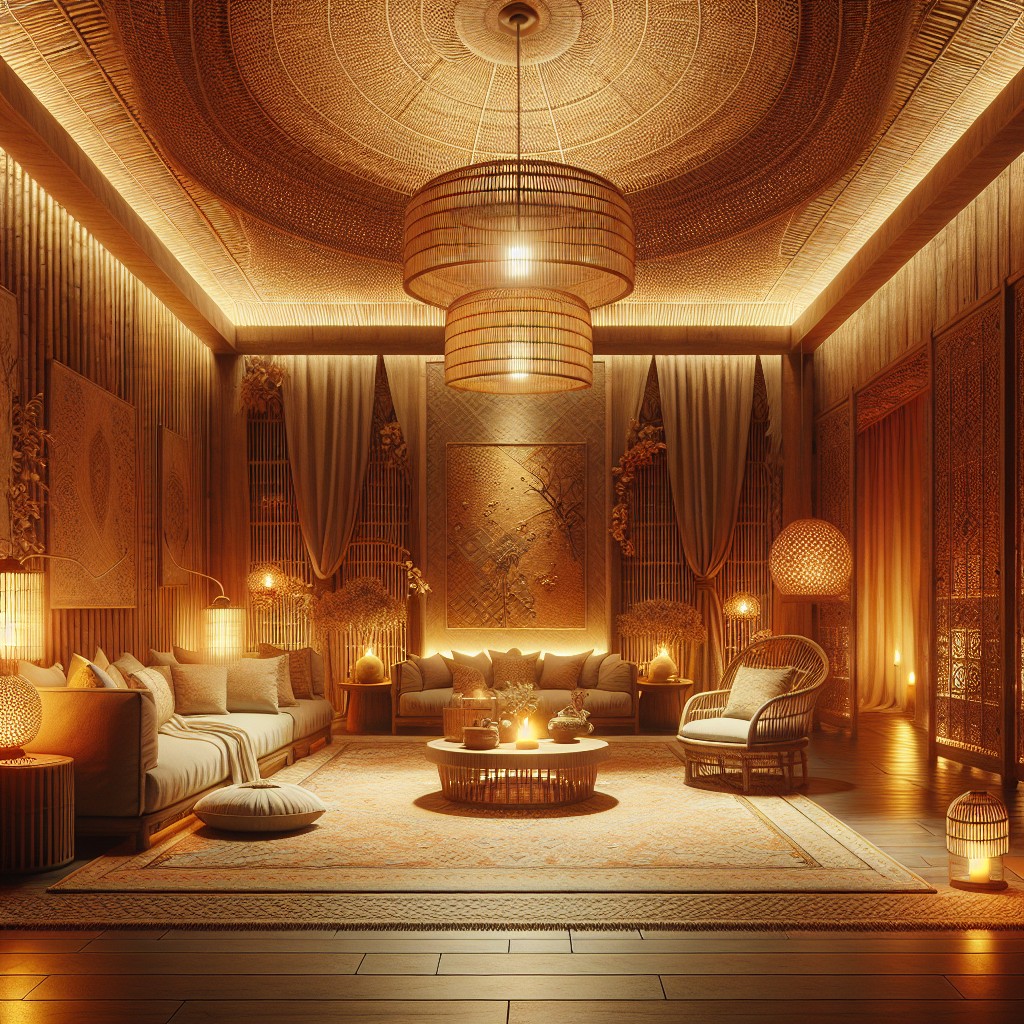 woven bamboo ceilings