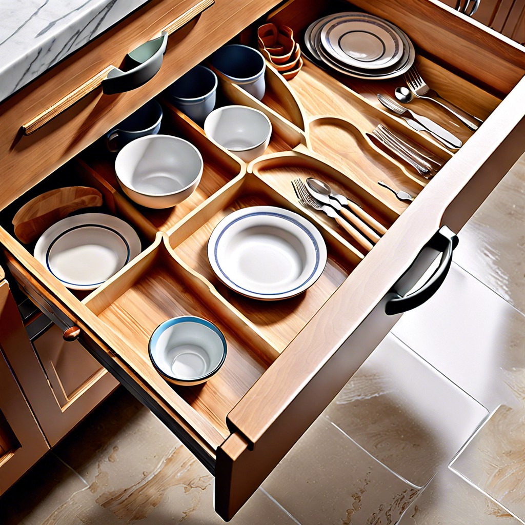 customized deep drawer for dishes
